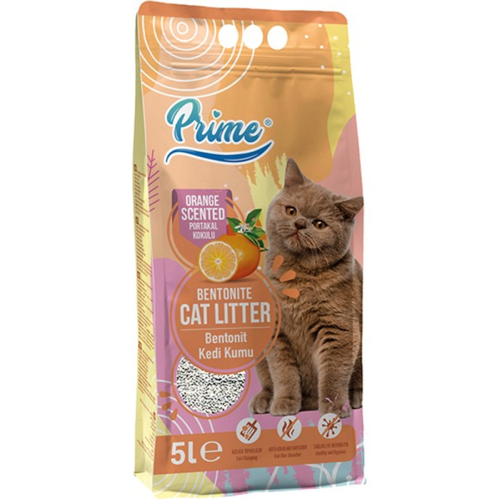 Prime Kalın 5 Lt Portakal Kokulu Bentonit Kedi Kum Evcil Hayvan Ürünleri Fiyatı