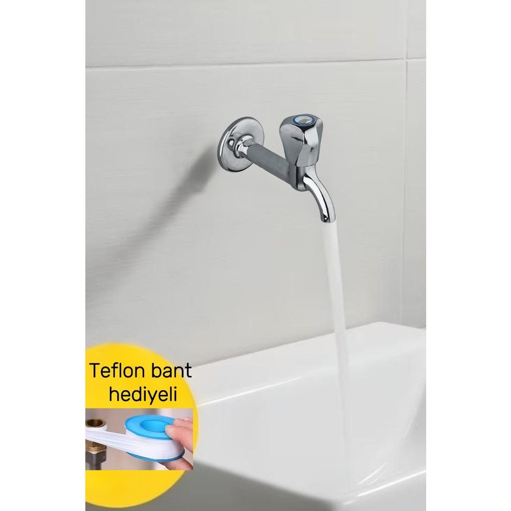 Primeaks Aç Kapa Tuvalet Çeşmesi – Uzun Musluk – Lavabo Musluğu (Teflon Bant Hediyeli) Musluklar Fiyatı
