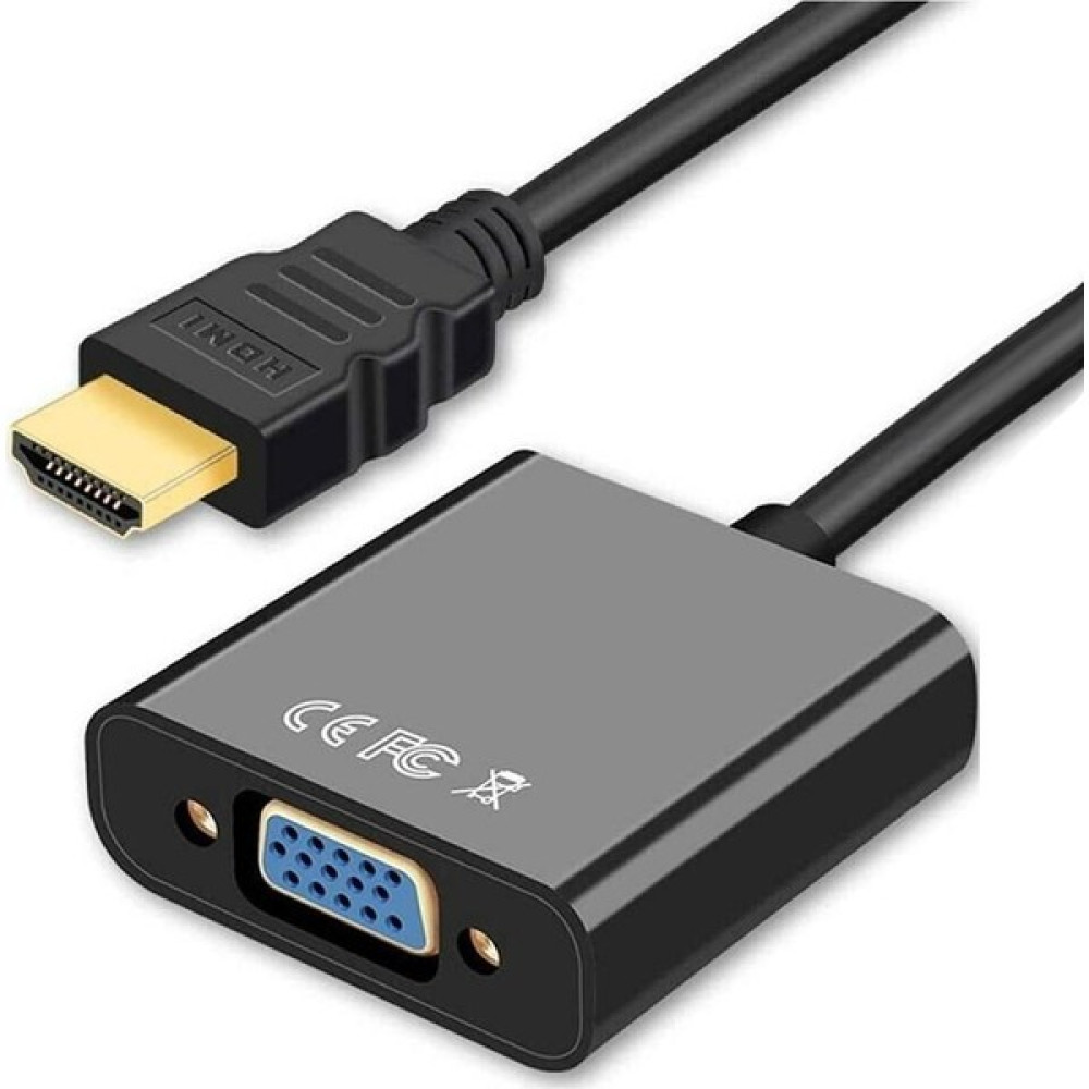 PrimeX Plus PX-1240S Dijital HDMI To VGA 30CM Görüntü Çevirici Aparat Siyah Bilgisayar Çevirici ve Adaptörü Fiyatı