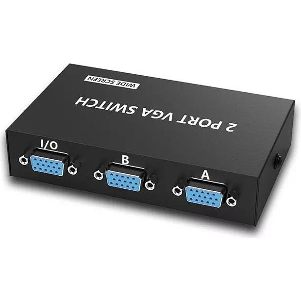 PrimeX Plus PX-1260 2 Port VGA Switch, VGA Splitter, Manuel VGA Switch 2 Port (2 Pc 1 Ekran) Seri & Paralel Kablo Fiyatı