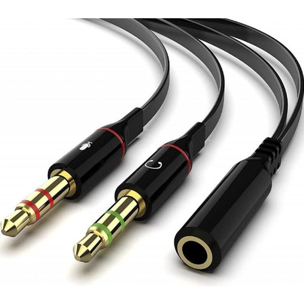 PrimeX Plus PX-8005 Tek Girişli Kulaklığı Bilgisayara Bağlama, Kulaklık ve Mikrofon Ayırıcı, 1 Dişi 2 Ekek 3.5mm Jak Mikrofonlu Kulaklık Ayırıcı, Ç... Görüntü Kablosu Fiyatı