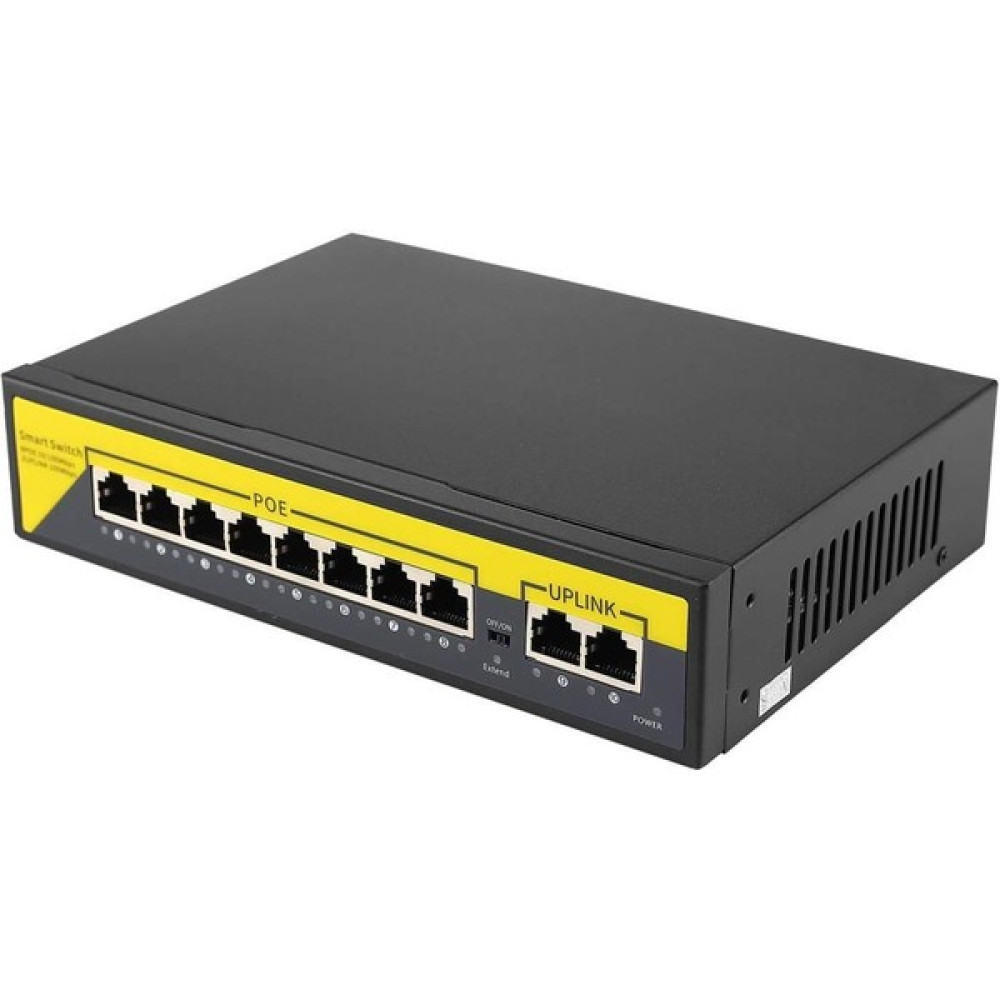 Primex PX-1010B 8 Port 10/100M Poe Switch, Ip Kamera Poe Switch Anahtarı-(4 + 2) 100M Iletim Mesafesi, 8*10/100MBPS Poe Bağlantı Noktası, 2*10/100... Hub & Switch Fiyatı
