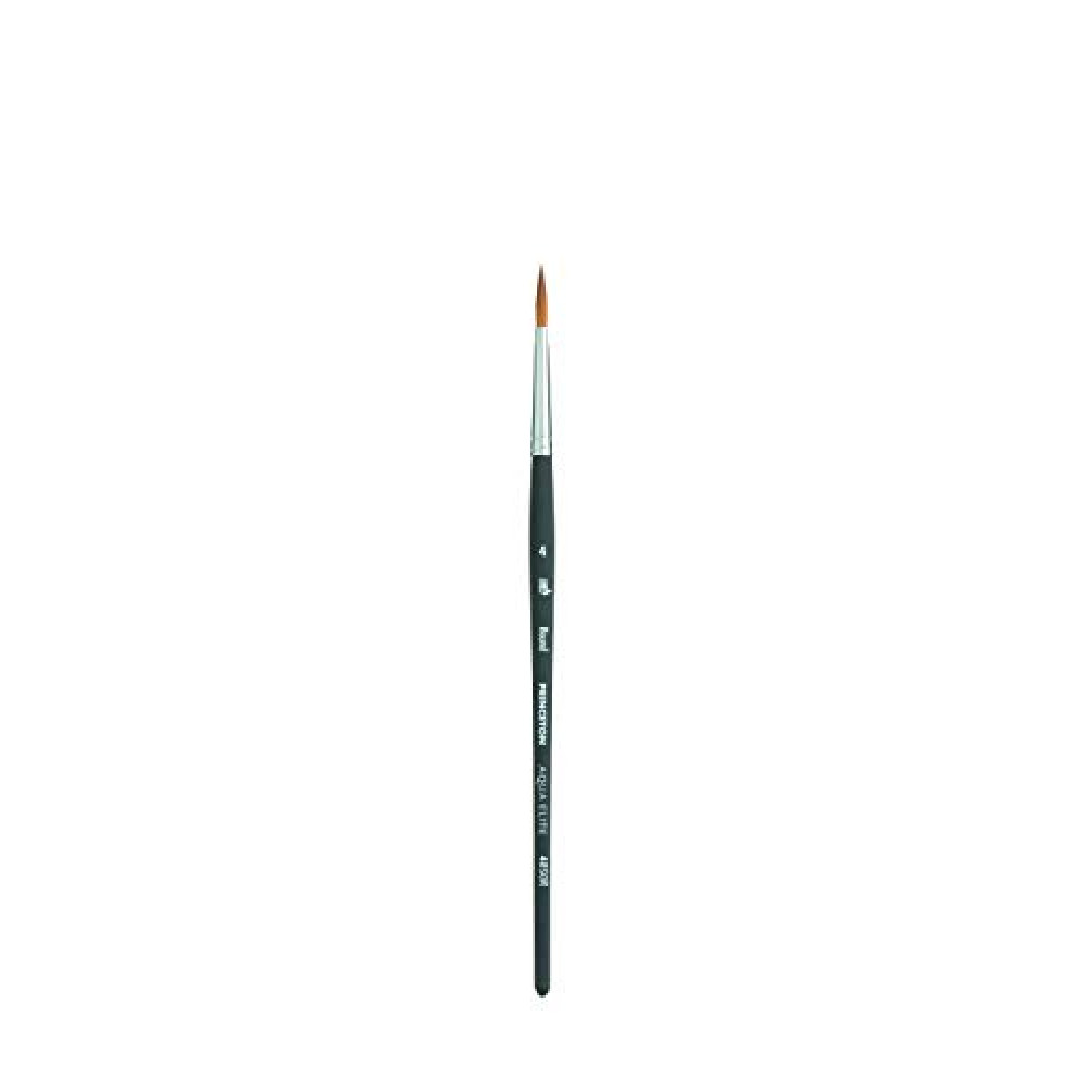 Princeton Aqua Elite, Series 4850, Synthetic Kolinsky Watercolor Paint Brush,Round, 4