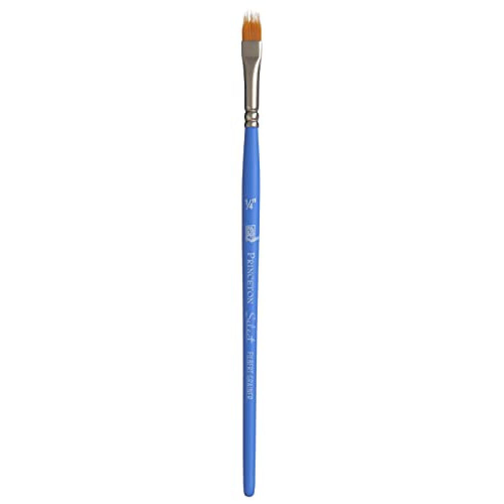 Princeton Select Artiste, Series 3750, Paint Brush for Acrylic, Watercolor and Oil, Filbert Grainer, 1/4 Inch