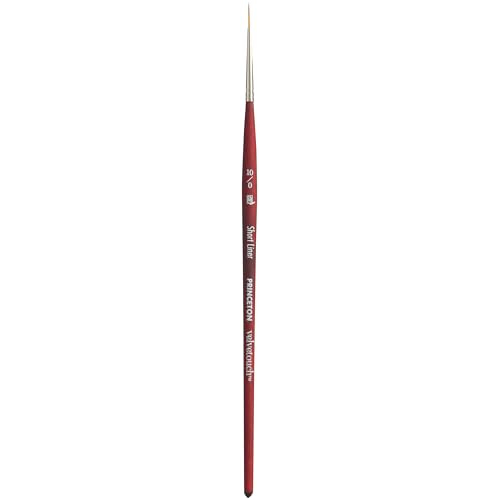 Princeton Velvetouch Paintbrush, Size 10/0 inch, Scarlet