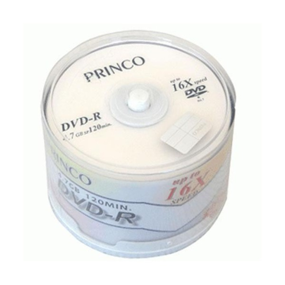Princo 16X 4.7GB 50'Li Cakebox DVD-R CD / DVD Aksesuarları Fiyatı