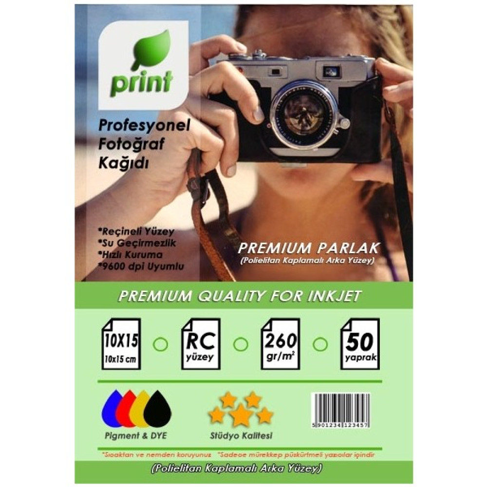 Print Hp Yacılar Için Premium Parlak Fotoğraf Kağıdı 10X15 260 gr 50 Yaprak - Beyaz Fotokopi Kağıdı Fiyatı