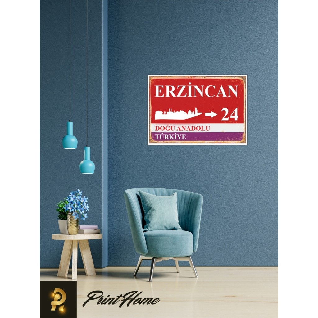 Printhome Ahşap Vintage Poster " 24 Erzincan Retro Mdf Poster" 24X34 cm - 25 x 35 cm SSD / Solid State Drive Fiyatı