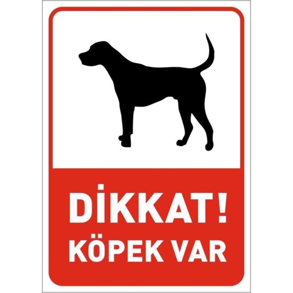 Printhome Dikkat! Köpek Var Levhası Evcil Hayvan Ürünleri Fiyatı