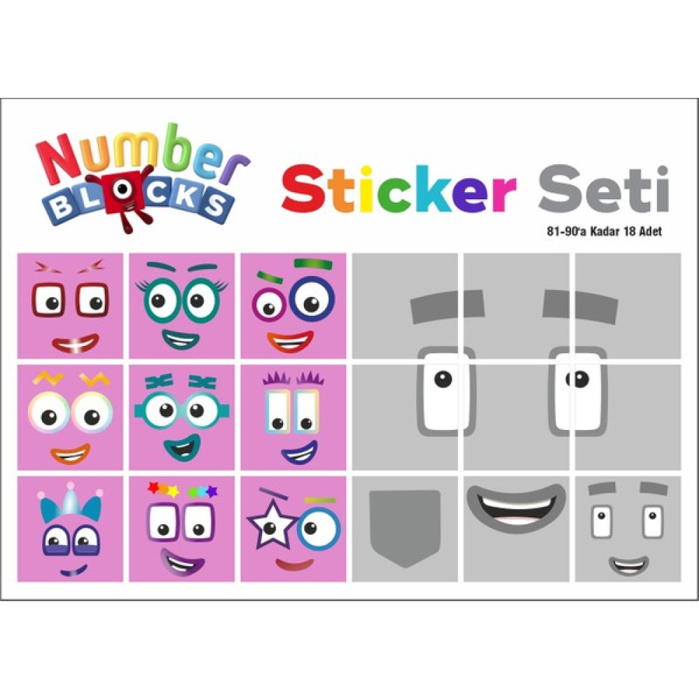 Printhome Number Blocks Matematik Eğitici Birim Küp Snapcubes /81-90 Sticker 18 Pcs Oto Boyaları Fiyatı