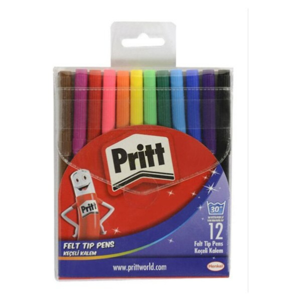 Pritt Keçeli Kalem 12 Renk Keçe Uçlu Kalem Fiyatı