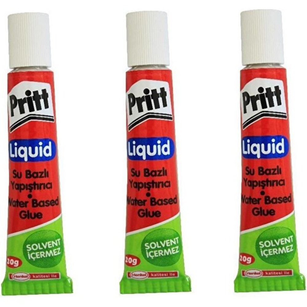 Pritt Solventsiz Tüp Sıvı Yapıştırıcı 20 Gram 3'lü Yapıştırıcı - Tutkal Fiyatı