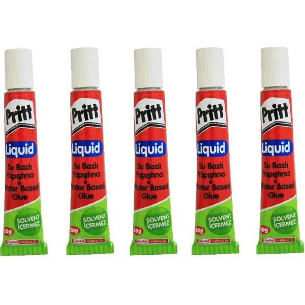 Pritt Solventsiz Tüp Sıvı Yapıştırıcı 20 Gram 5'li Yapıştırıcı - Tutkal Fiyatı