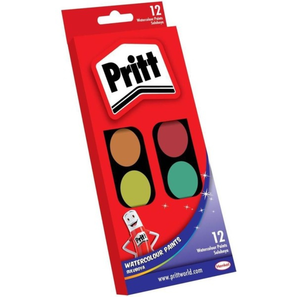 Pritt Suluboya 12 Renk Büyük Tablet Oto Boyaları Fiyatı