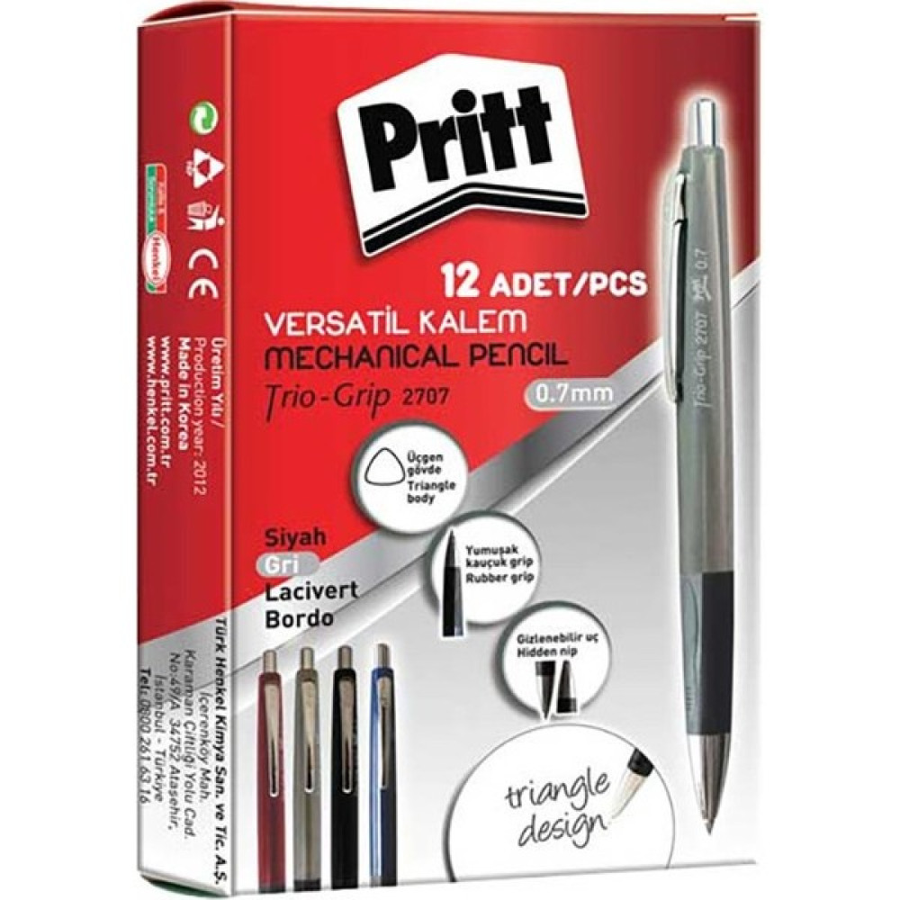 Pritt Trio 2707 Gri Renkli 0.7 mm Versatil Kalem Oto Boyaları Fiyatı