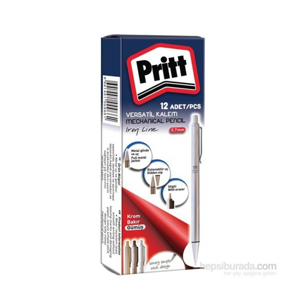 Pritt Versatil - Iron Line 3707 - 0.7 mm - Gümüş Oto Boyaları Fiyatı