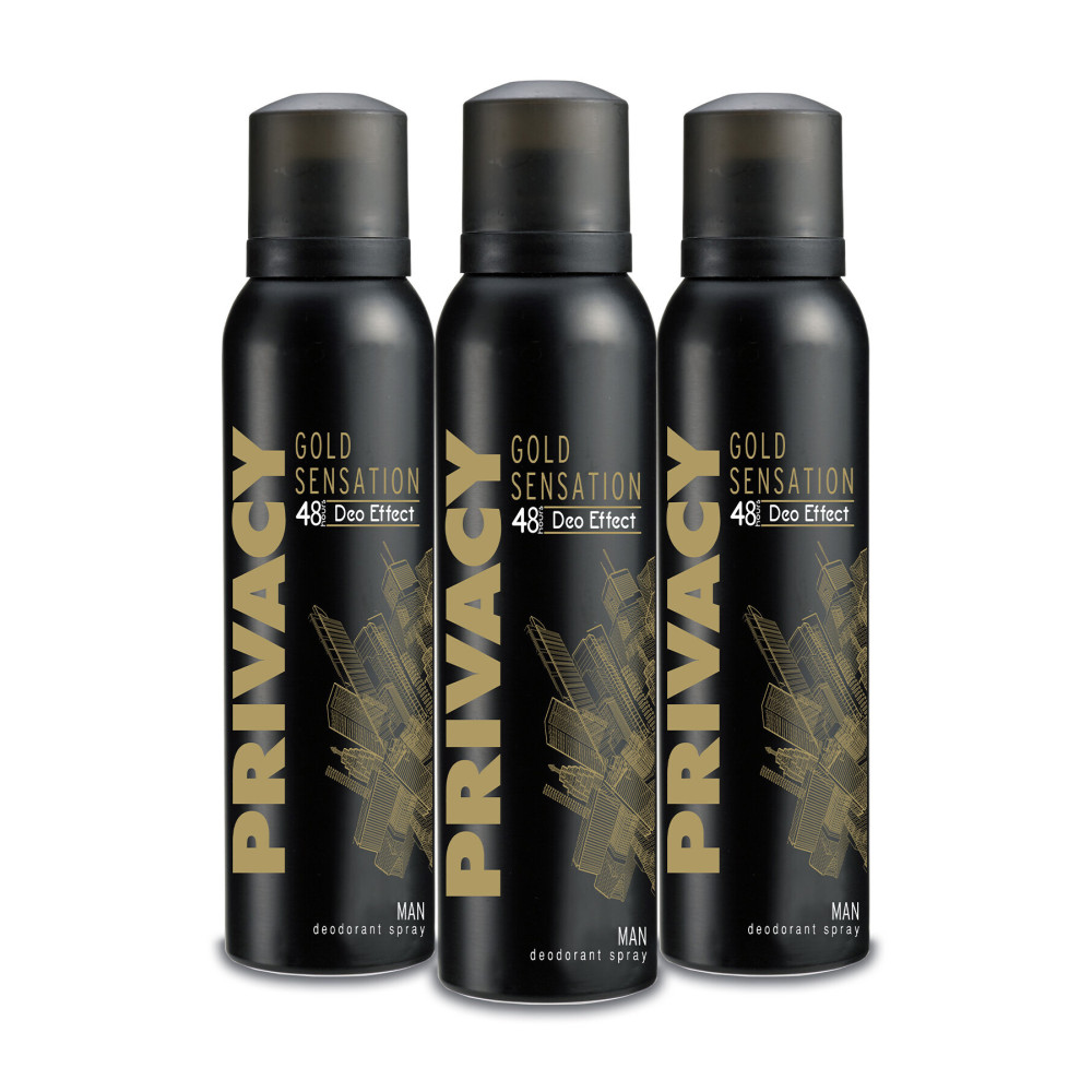 Privacy Gold Men Deodorant 3x150ml Deodorantlar Fiyatı