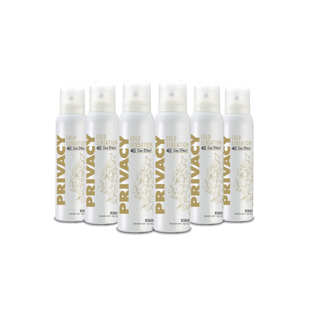 Privacy Gold Women Deodorant 6x150ml Deodorantlar Fiyatı