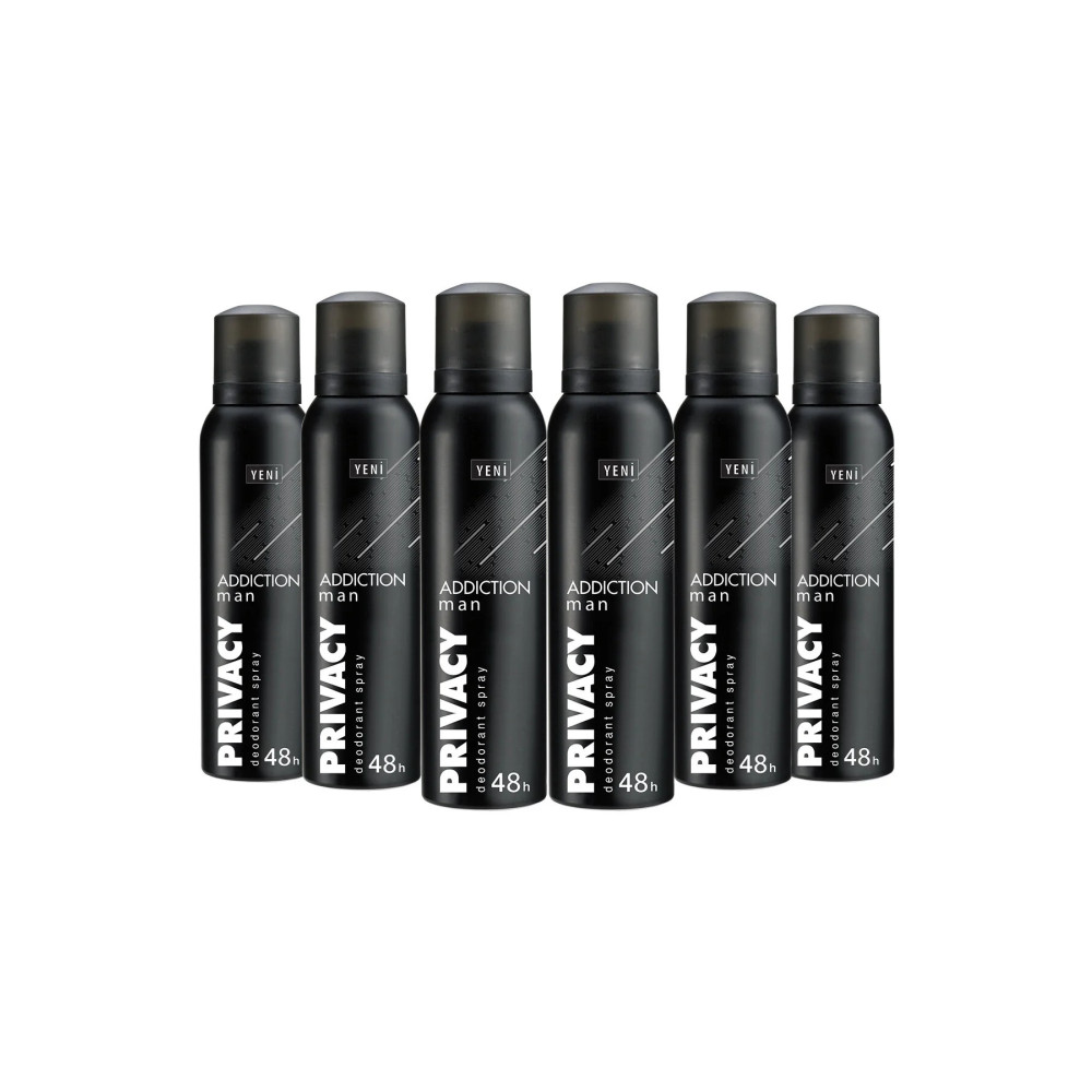 Privacy Man Addiction Erkek Deodorant 6x150ml Deodorantlar Fiyatı