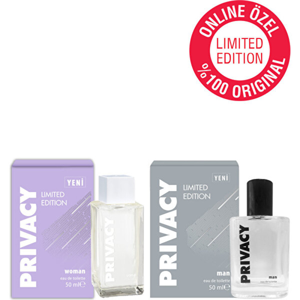 Privacy Men & Women Limited Edition Edt Parfüm 2X50 ml Online Özel Erkek Parfümleri Fiyatı