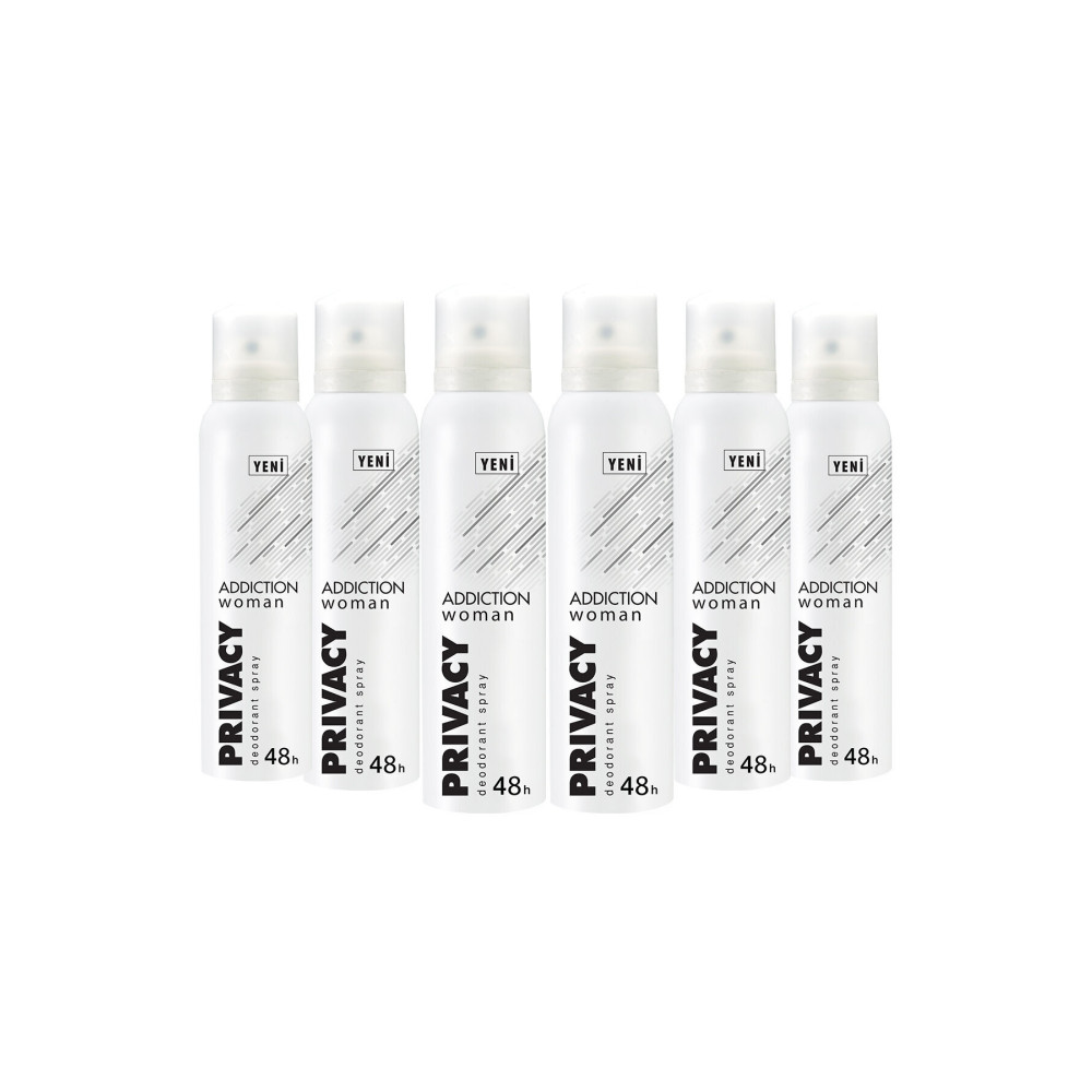 Privacy Woman Addiction Kadın Deodorant 6x150ml Deodorantlar Fiyatı