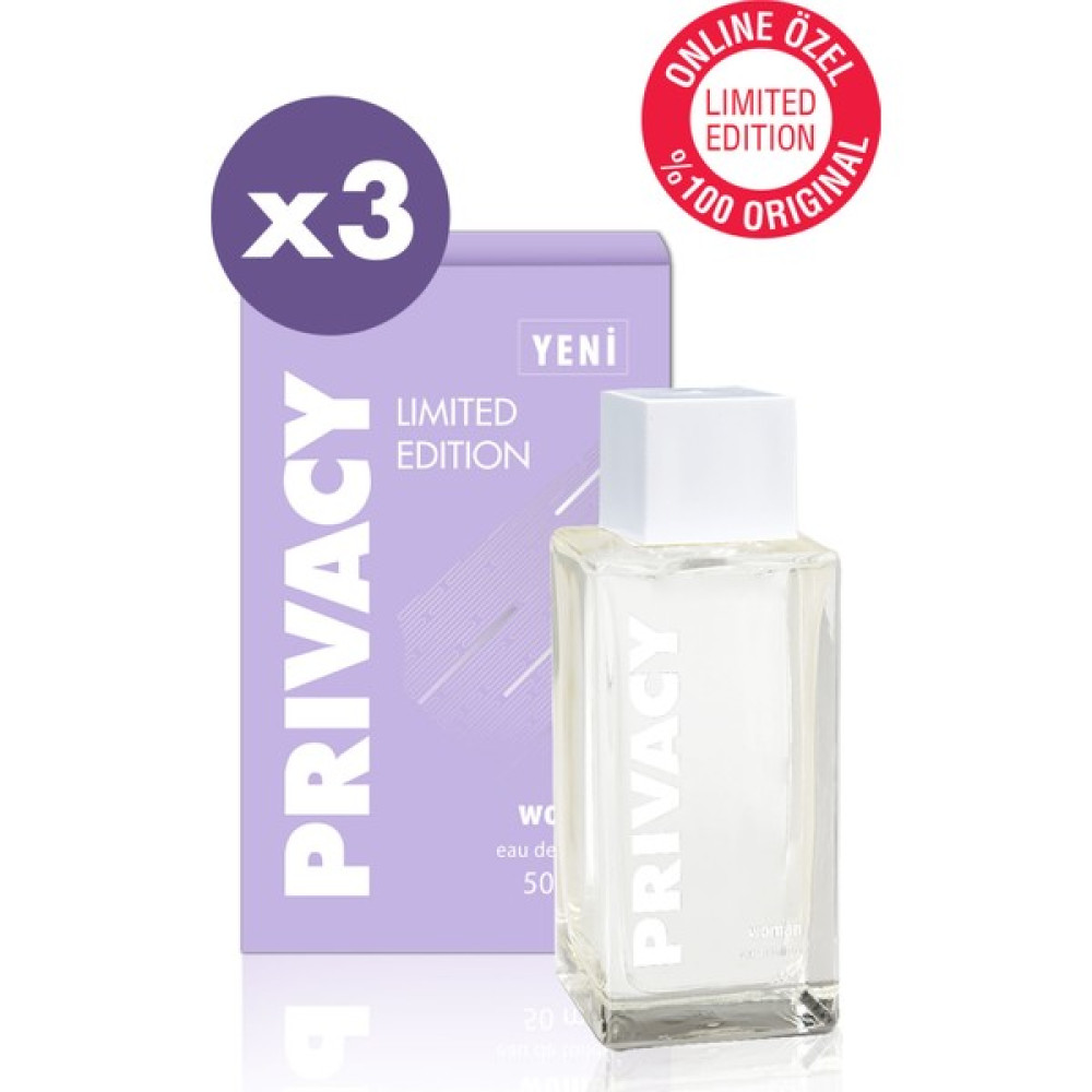 Privacy Women Limited Edition Edt 3X50 ml Online Özel Kadın Parfümleri Fiyatı