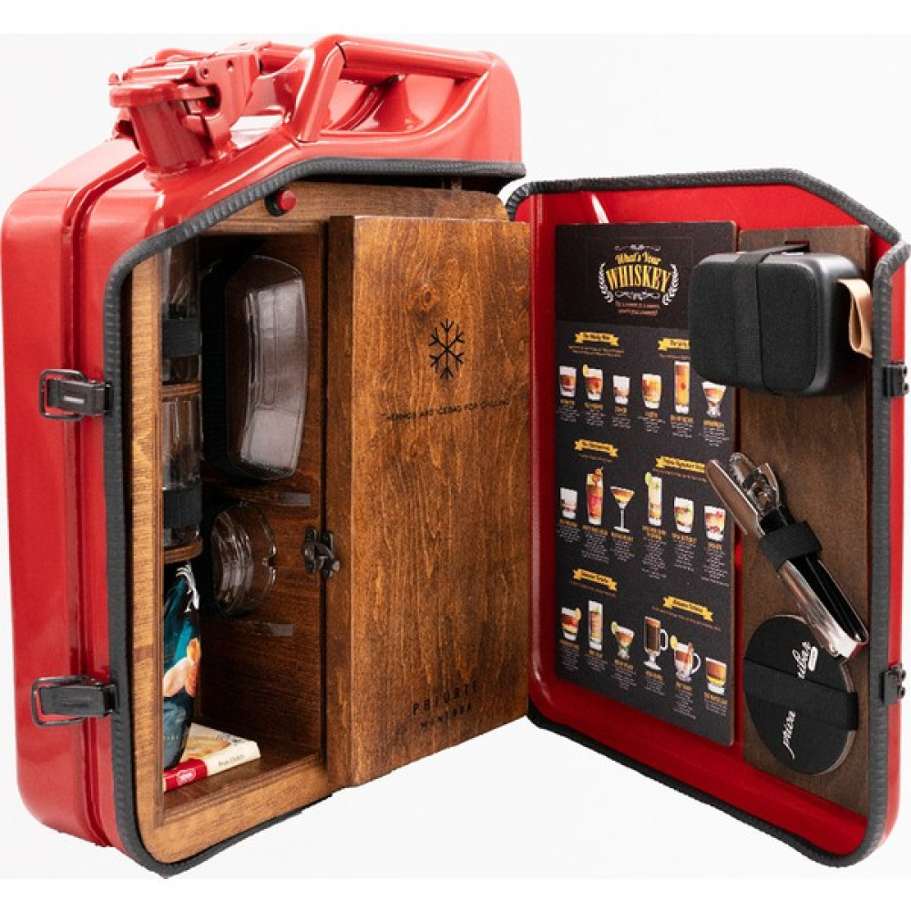 Private Minibar Termoslu Portatif Minibar / Full Aksesuar Viski Konsepti / İç Renk Ceviz Oto Buzdolabı Fiyatı