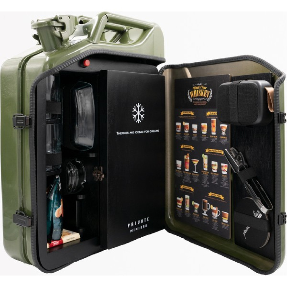 Private Minibar Termoslu Portatif Minibar / Full Aksesuar Viski Konsepti / İç Renk Siyah Oto Buzdolabı Fiyatı
