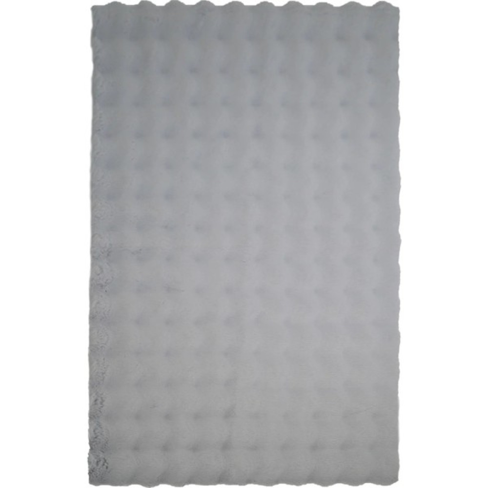 Prizma Halı Bubble Peluş Halı Ipek Gri Düz Kesim - 75 x 110 cm - Renkli Salon Halısı Fiyatı