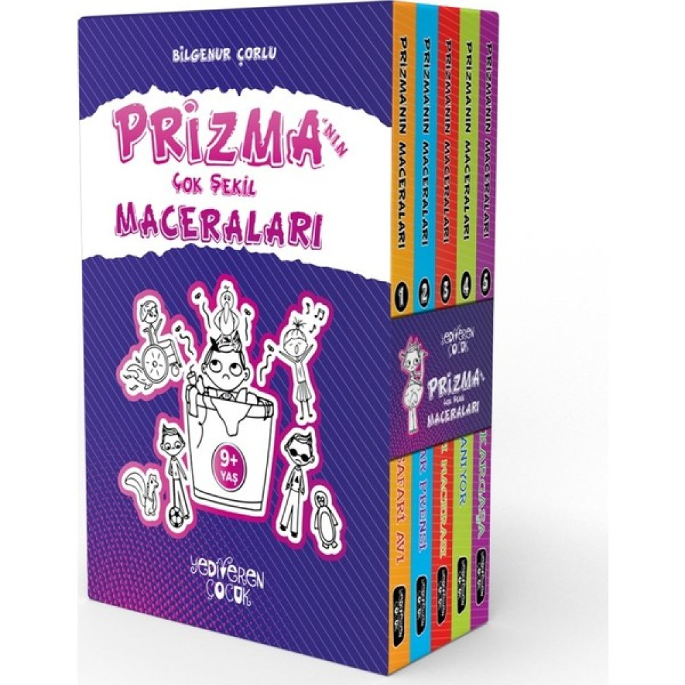 Prizma’nın Çok Şekil Maceraları Seti (5 Kitap Takım) - Bilgenur Çorlu Çocuk Öykü Fiyatı
