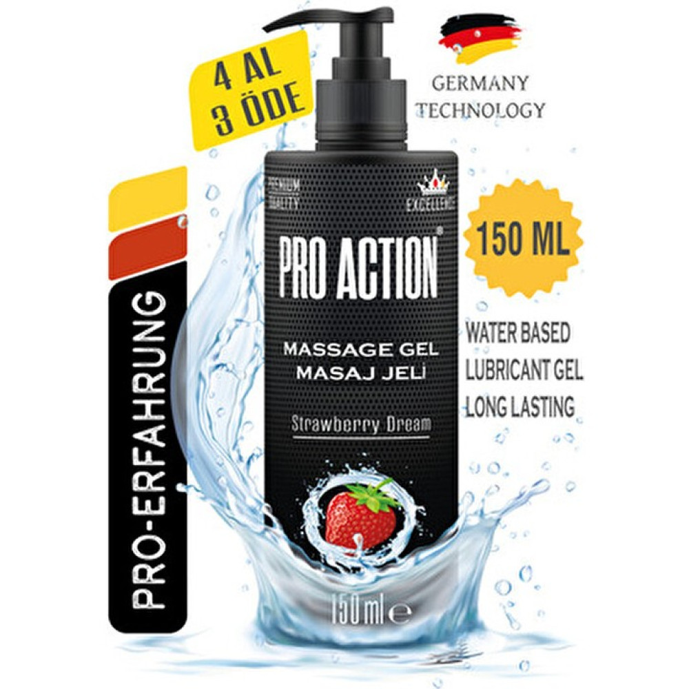 Pro Action Kayganlaştırıcı Jel 150 ml Çilek Aromalı Kalite Uzun Süreli Kullanım - 1 Kayganlaştırıcı Jel Fiyatı
