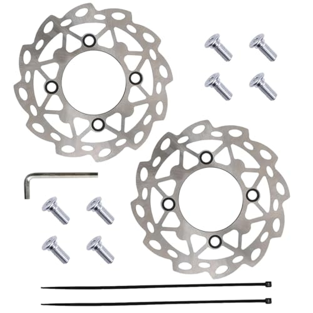PRO BAT 190mm Brake Caliper Disc Disk Rotor w/Bolt For 110cc 125cc PIT PRO Trail Quad Dirt Bike ATV Buggy Pack of 2