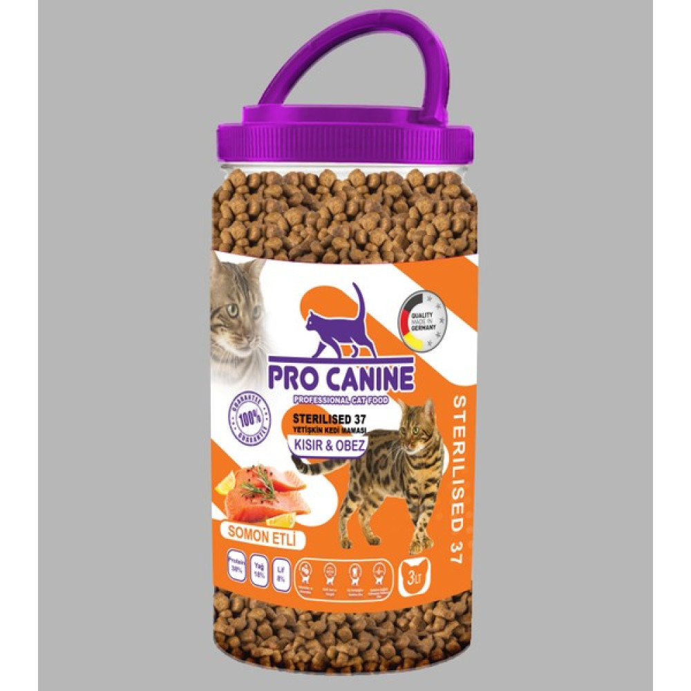 Pro Canıne Az Tahıllı Hypoallergenic Somonlu Kısır - Obez Sterilised Yetişkin Kedi Maması 3 Lt Evcil Hayvan Ürünleri Fiyatı