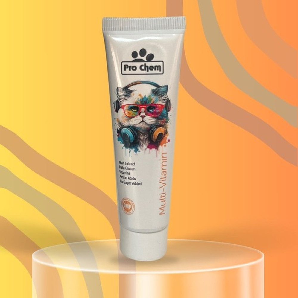 Pro Chem Multi-Vitamin Paste Tüm Kediler Için Multi Vitamin Bağısıklık ve Tüy Sağlığı Destekleyici Malt Macun 130GR Evcil Hayvan Ürünleri Fiyatı