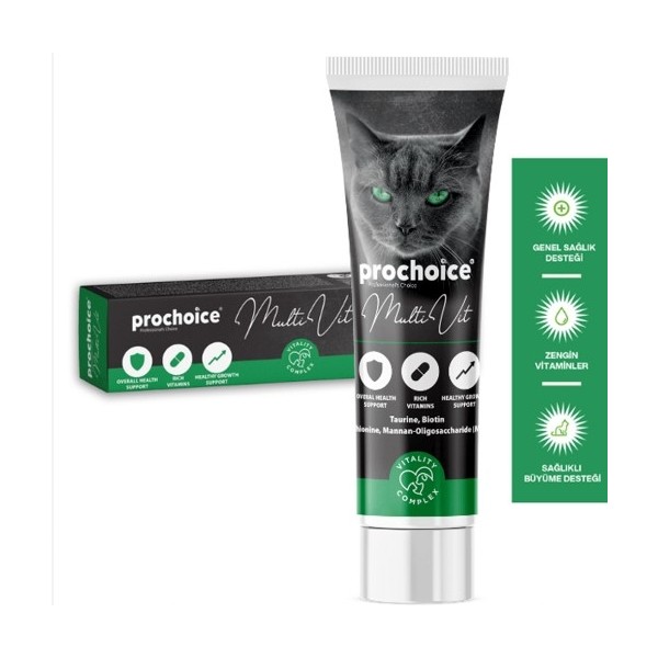Pro Choice Multi Vitamin Kedi Macunu 100 gr - 1 Evcil Hayvan Ürünleri Fiyatı