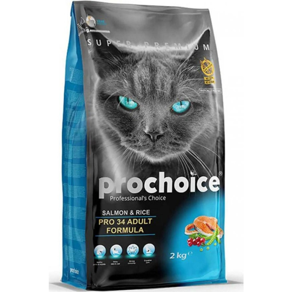 Pro Choice Pro 34 Somon Ve Pirinçli 2 Kg Yetişkin Kedi Maması Evcil Hayvan Ürünleri Fiyatı