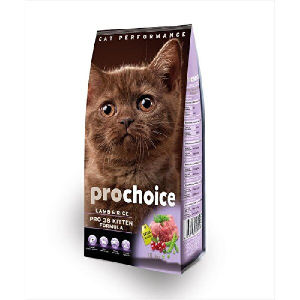 Pro Choice Pro 38 Kitten Kuzu Etli Yavru Kedi Maması 15 kg Evcil Hayvan Ürünleri Fiyatı