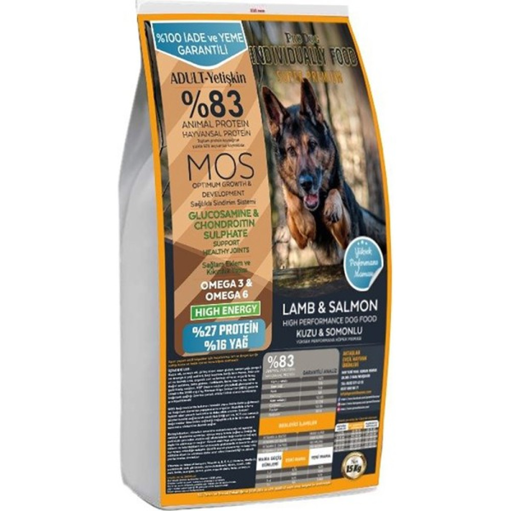 Pro Dog Indıvıdually Kuzu Etli ve Somonlu Süper Premium Yetişkin Köpek Maması (15KG) Evcil Hayvan Ürünleri Fiyatı