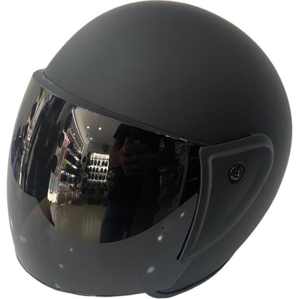Pro Helmets F-009 Mat Siyah Yarım Kask - L Motorsiklet Kaskları Fiyatı