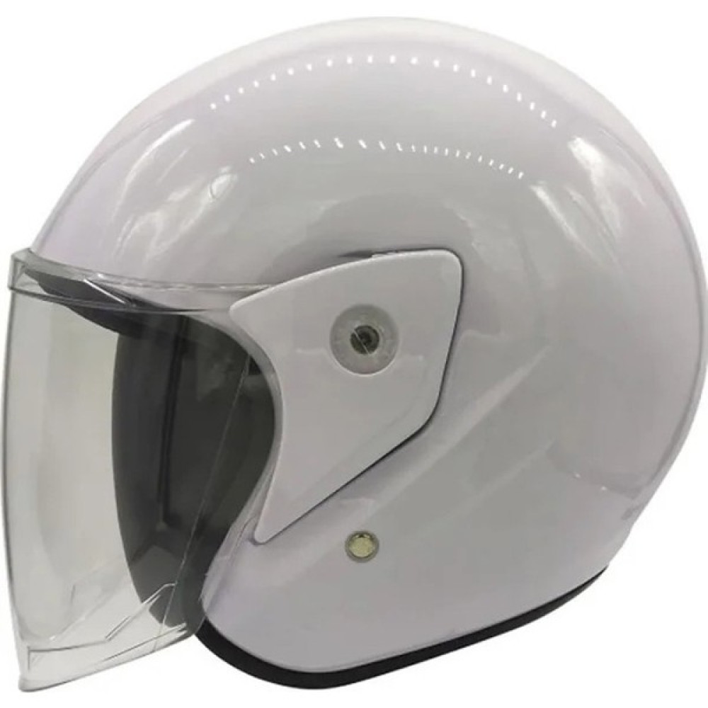 Pro Helmets F022 Yarım Motosiklet Kaskı Parlak Siyah - Beyaz Motorsiklet Kaskları Fiyatı