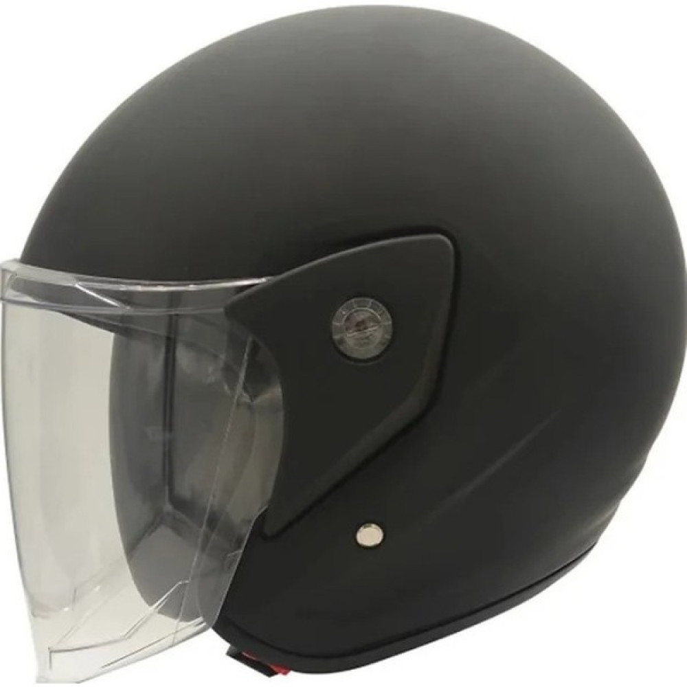 Pro Helmets F022 Yarım Motosiklet Kaskı Parlak Siyah - Mat Siyah Motorsiklet Kaskları Fiyatı