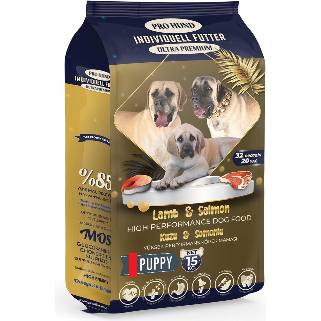 Pro Hund İndividuell Kuzu Etli & Somonlu Ultra Premium Yavru Köpek Maması (15kg) Diğer Fiyatı