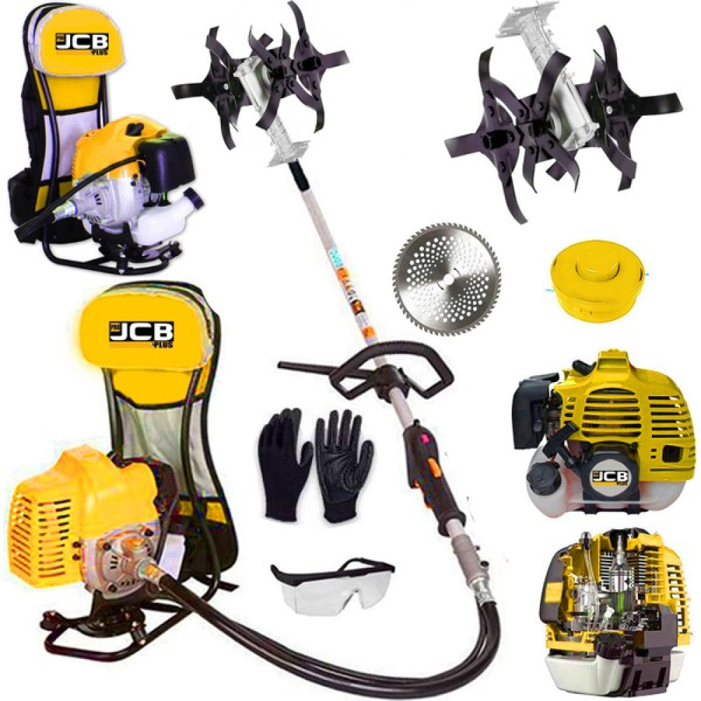 Pro Jcb Plus American Hero Plus 11 Hp Sırt Tipi Benzinli Ot Çim Biçme Tırpanı + Akrobat Çapa Aparatı Bahçe Makinesi Fiyatı