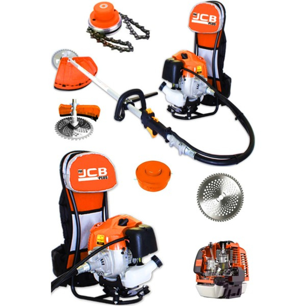 Pro Jcb Plus American S Class 11 Hp Sırt Tipi Benzinli Ot Çalı Tırpanı Çim Biçme Makinesi + Canavar Başlık Bahçe Makinesi Fiyatı