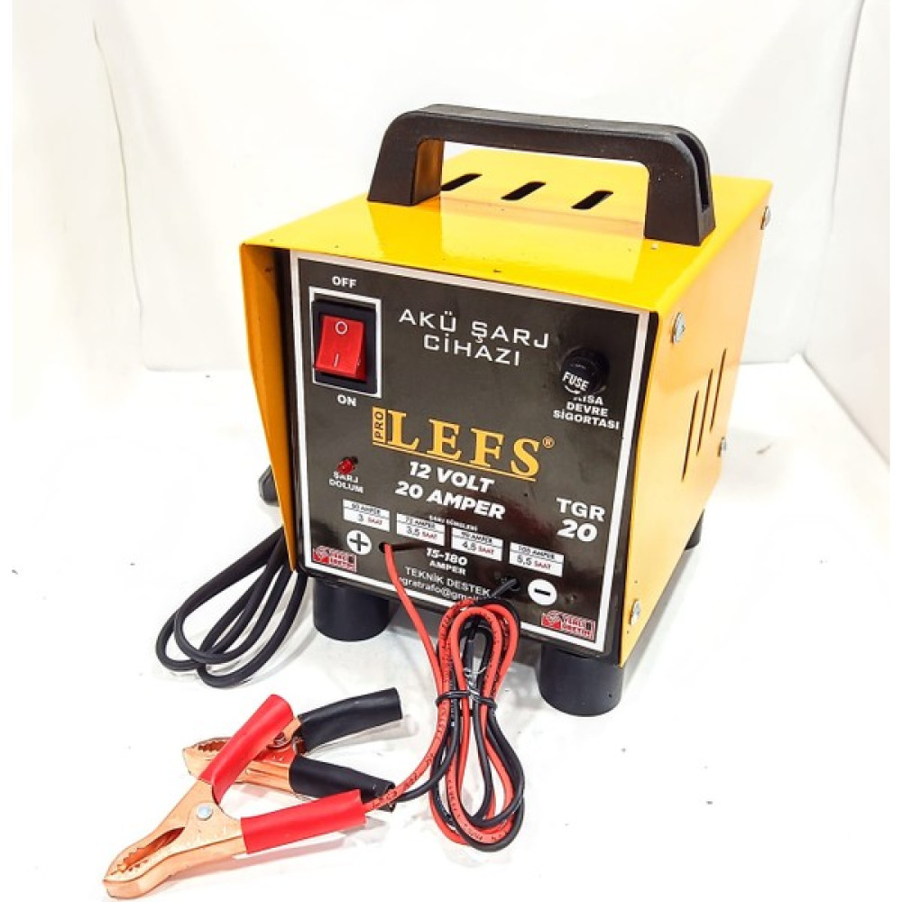 Pro Lefs Akü Şarj Cihazı 12 Volt 20 Amper 180 Ampere Kadar Şarj Akü Şarj Edici Fiyatı