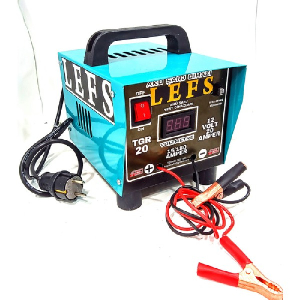 Pro Lefs Akü Şarj Cihazı 12 Volt 20 Amper Dijital Göstergeli 180 Ampere Kadar Şarj Akü Şarj Edici Fiyatı