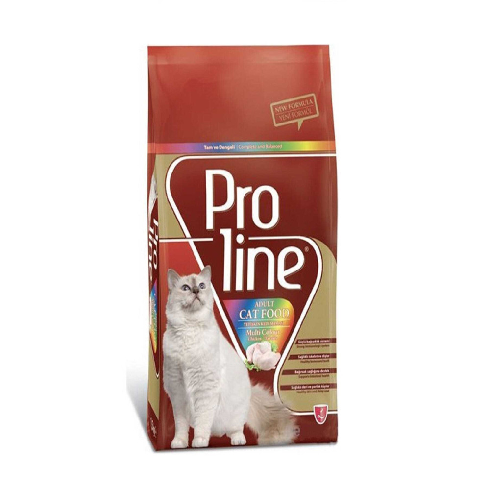Pro Line Cat MultiColor Adult Tavuklu Yetişkin Renkli Kedi Maması 1.5 kg Evcil Hayvan Ürünleri Fiyatı