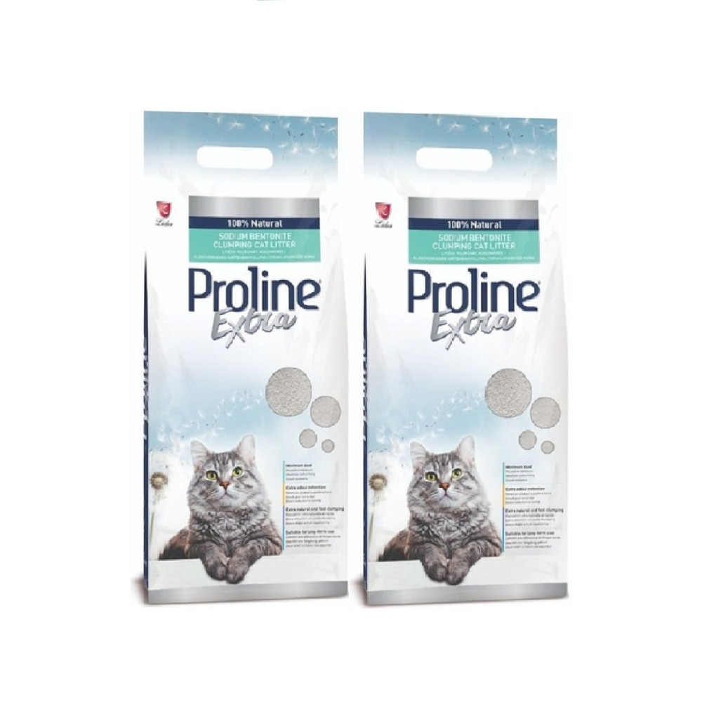 Pro Line Extra Sodium Bentonit Gri Topaklanan Kedi Kumu 10 lt x 2 Adet Evcil Hayvan Ürünleri Fiyatı