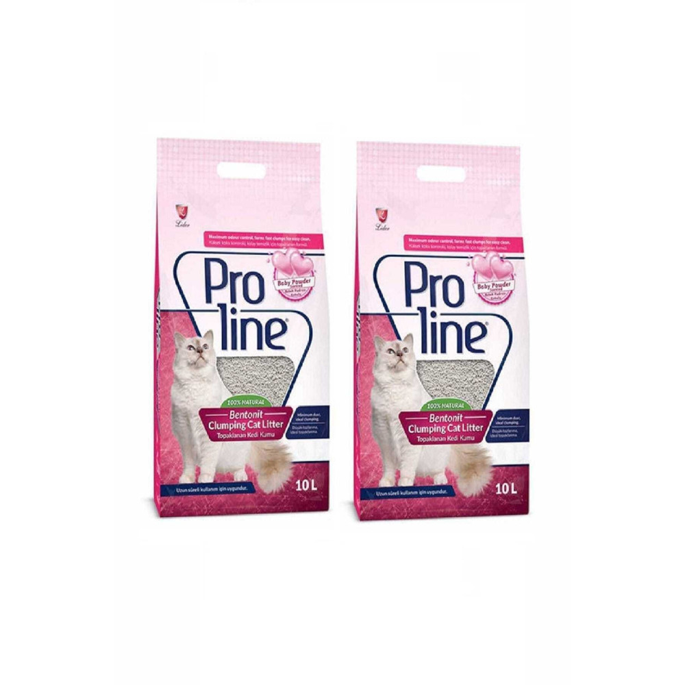 Pro Line Proline Bebek Pudrası Kokulu Ince Tane Topaklanan Kedi Kumu 10 Lt X 2 Adet Evcil Hayvan Ürünleri Fiyatı
