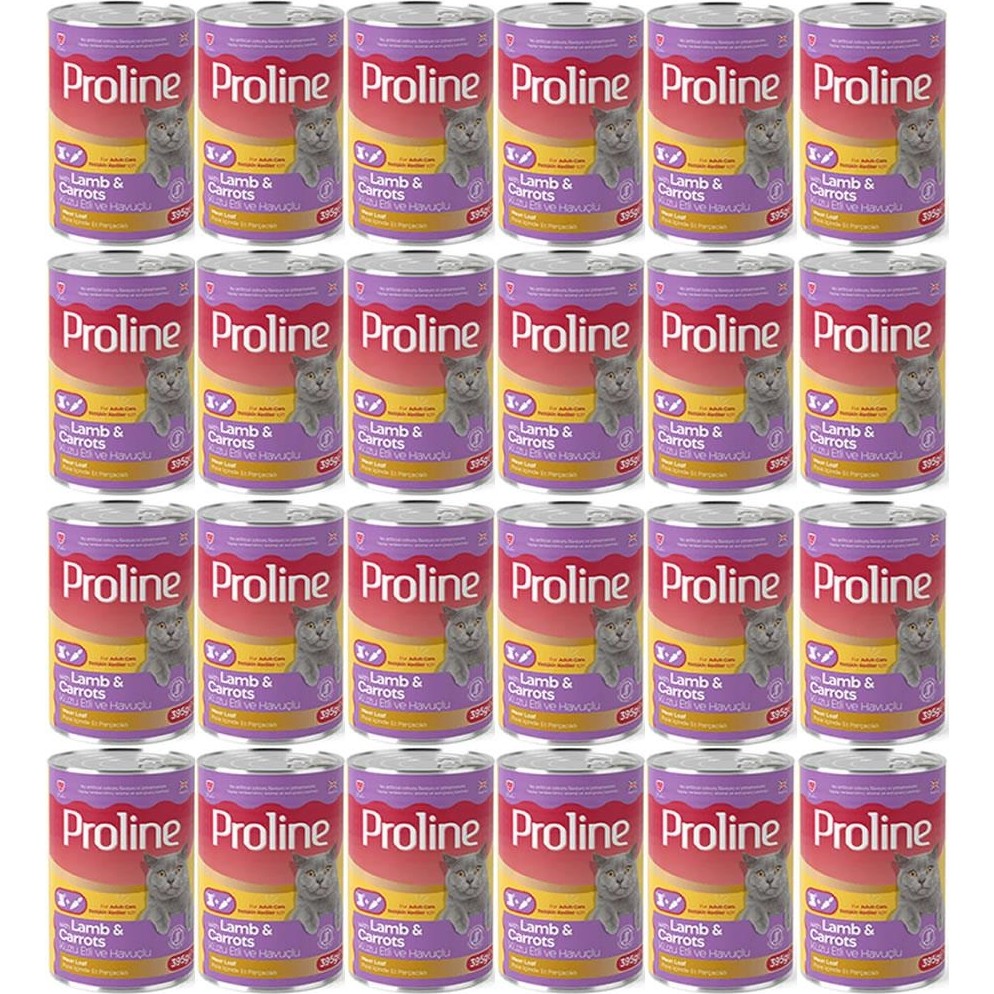 Pro Line Proline Kuzu Etli ve Havuçlu Pate Et Parçalı Kedi Konservesi 395 Gr*24 Adet Evcil Hayvan Ürünleri Fiyatı